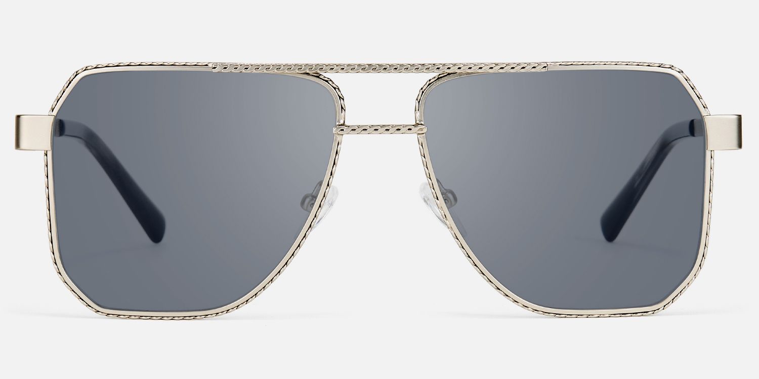 Fidelina - Aviator Silver Sunglasses product detail 2