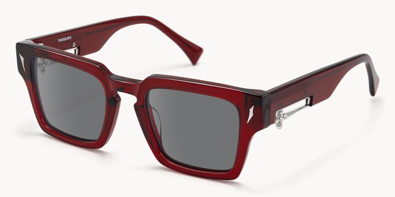 Stiletto - Rectangle Red Sunglasses