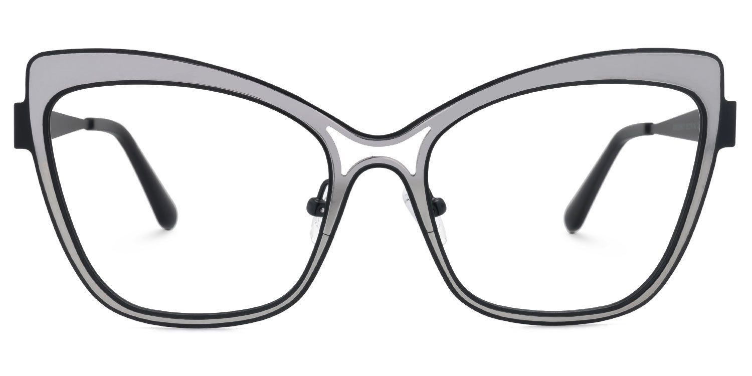 Eleuterio - Butterfly Black Eyeglasses | Vooglam Angle View