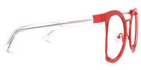 Adelita - Square Red Eyeglasses | Vooglam 