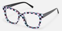 Laisha - Square Pattern Eyeglasses | Vooglam Front View
