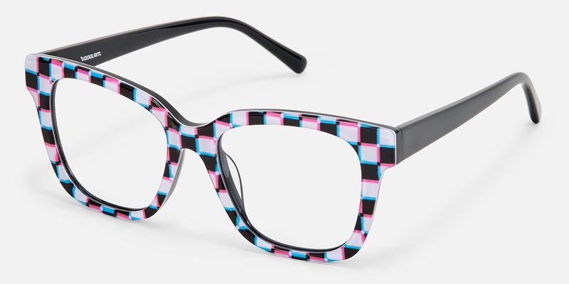 Laisha - Square Pattern Eyeglasses