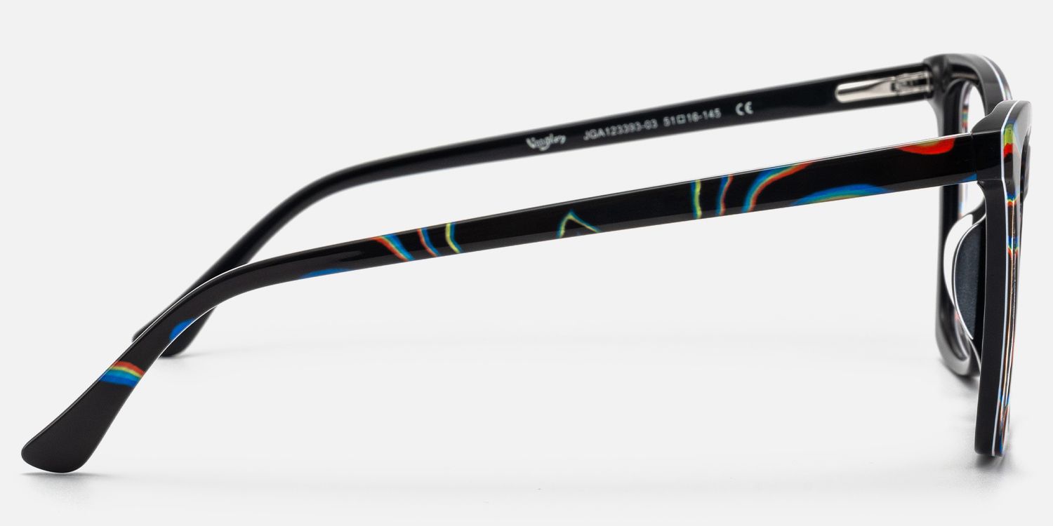Kiersten - Butterfly Pattern Eyeglasses | Vooglam Side View