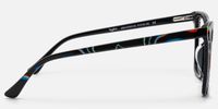 Kiersten - Butterfly Pattern Eyeglasses | Vooglam Side View
