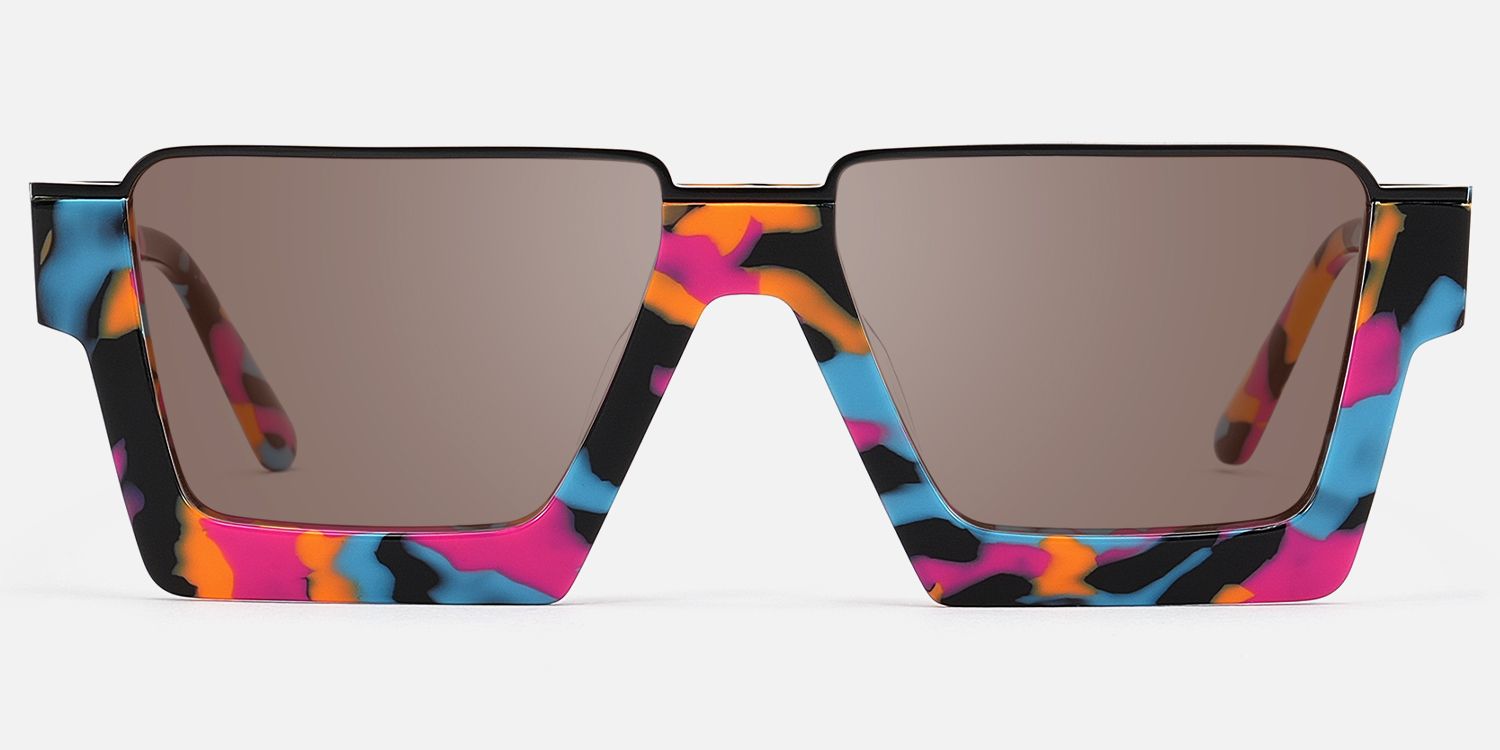 Dardhan - Rectangle Multicolor Sunglasses product detail 2