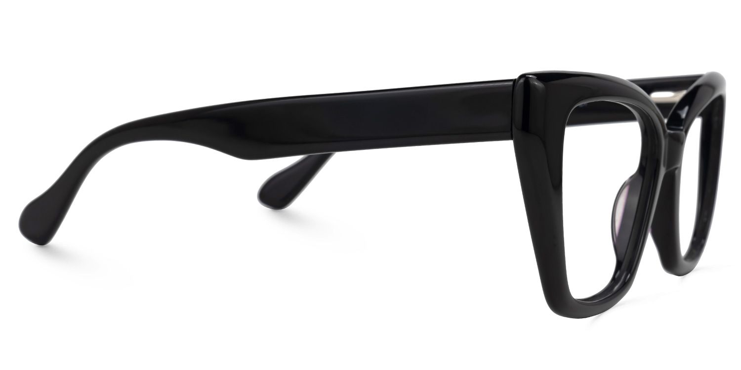 Efrem - Cat Eye Black Eyeglasses | Vooglam 4