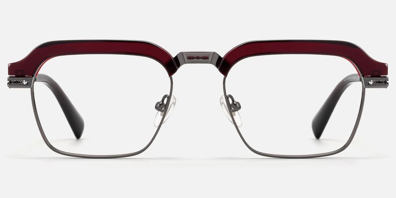 Archive - Rectangle Red Eyeglasses
