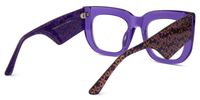 Hakulani - Square Purple Eyeglasses | Vooglam Side View