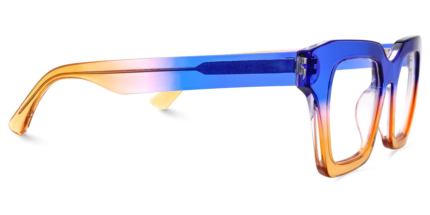 Haldis - Square Two-tone Eyeglasses by Vooglam - Product View 4