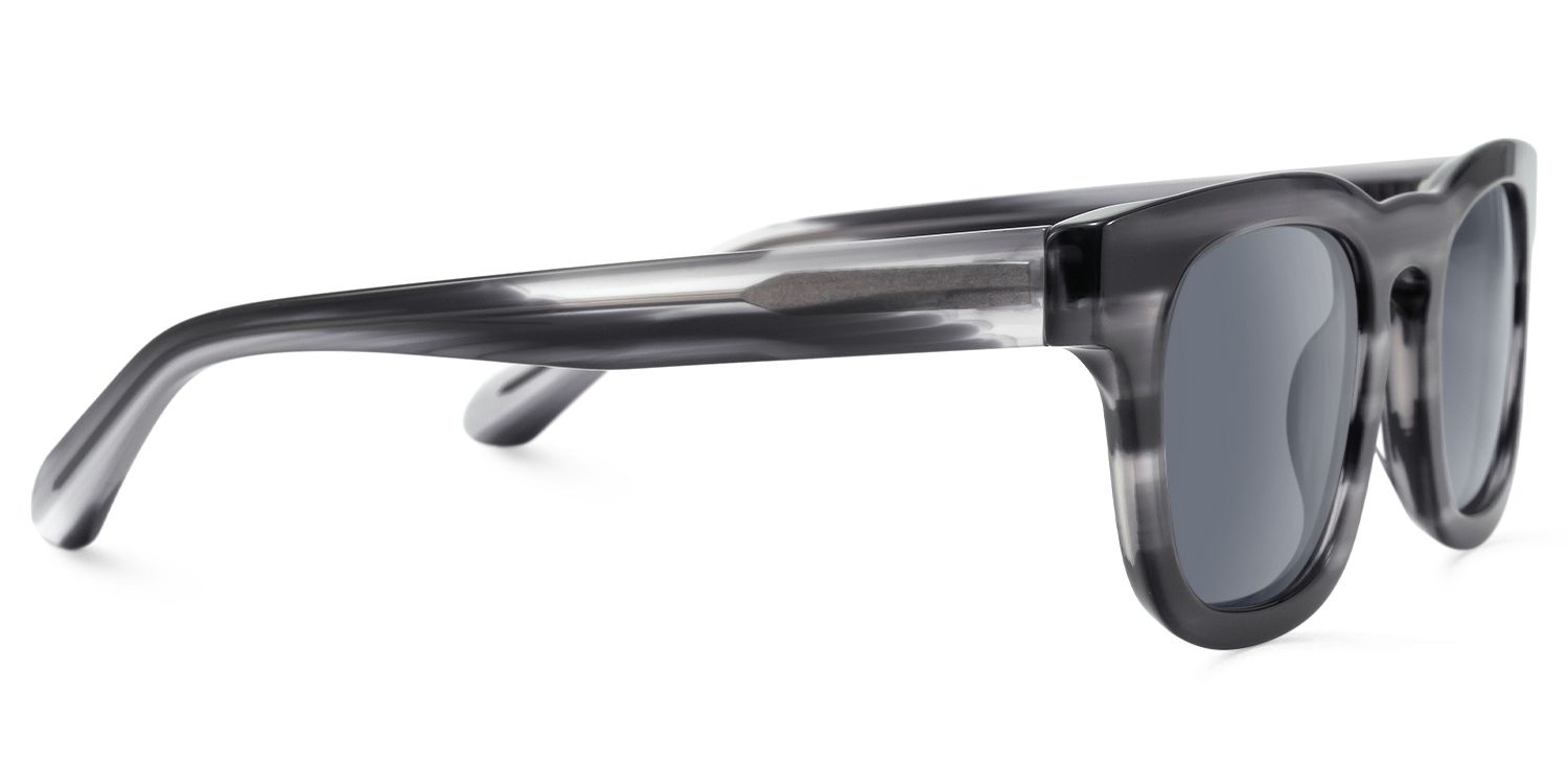 Brovia - Square Grey Sunglasses | Vooglam 4