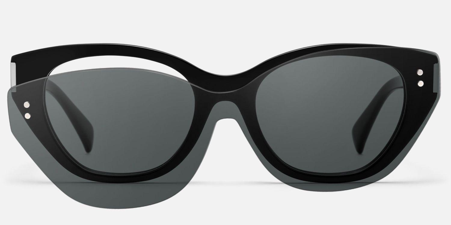 Cicely - Black Cat Eye Sunglasses product detail 2