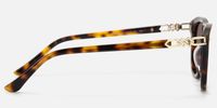 O'Keeffe - Vintage Aviator Tortoise Sunglasses | Vooglam Side View