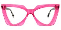 Deshawn - Cat Eye Pink Eyeglasses | Vooglam Angle View