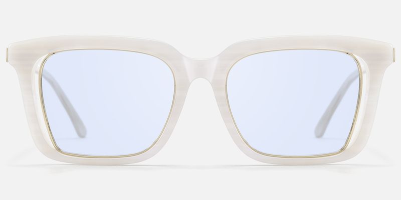 Chaparral - Rectangle White Sunglasses