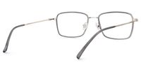 Marlene - Rectangle Grey Eyeglasses | Vooglam Side View