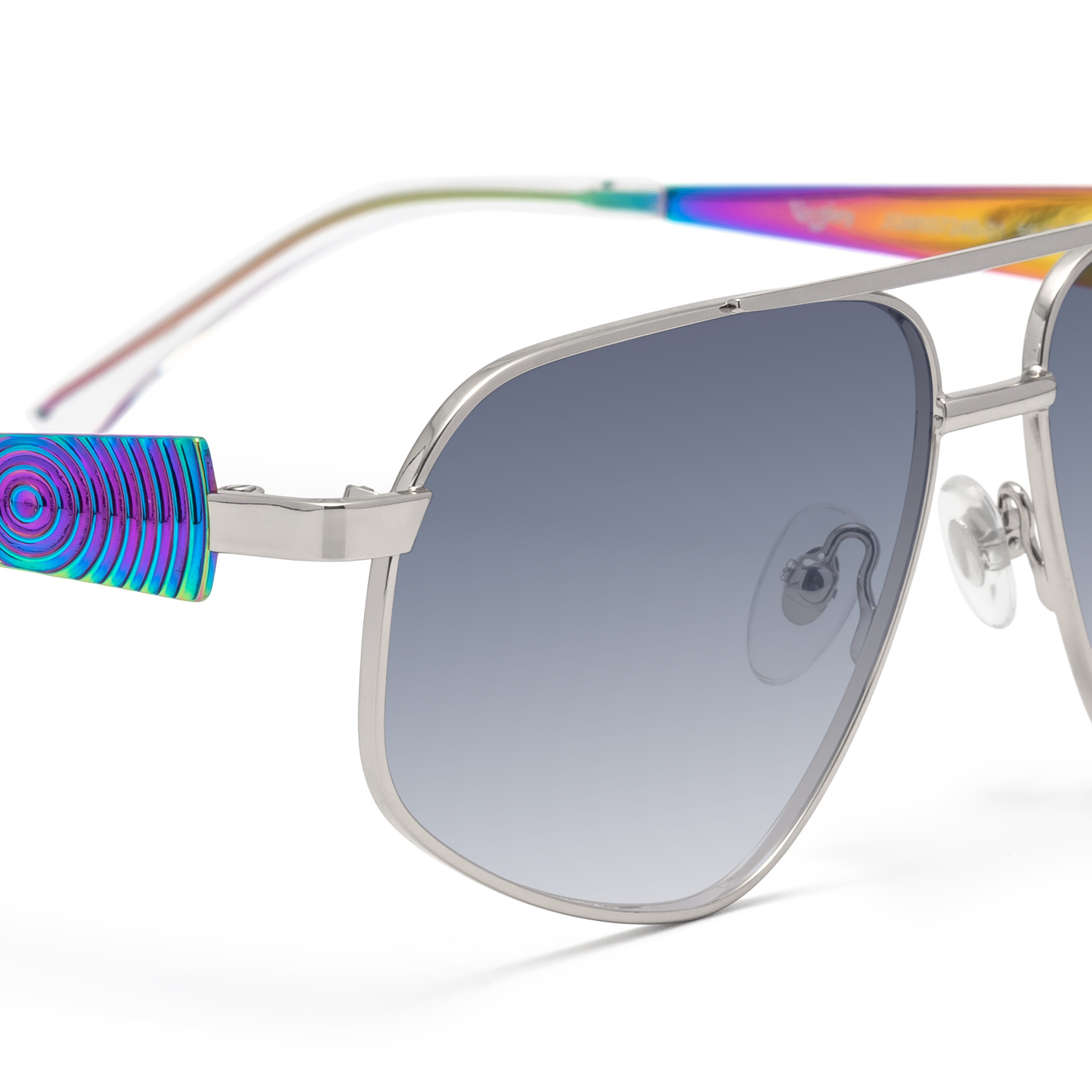 Trance - Aviator Silver Sunglasses - 4