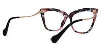 Janina - Elegant Frame Glasses with Bold Pattern | Vooglam Side View