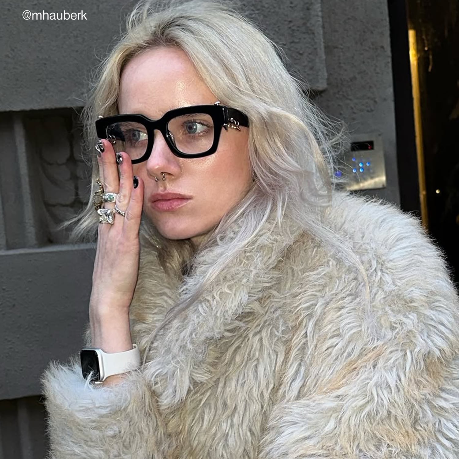 Sabrina - Rectangle Black Eyeglasses