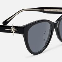 Shine in silence - Cat Eye Black Sunglasses | Vooglam Design Details