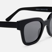Vanguard - Square Black Sunglasses | Vooglam Design Details