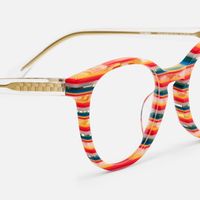 Boban - Round Multicolor Eyeglasses | Vooglam Design Details