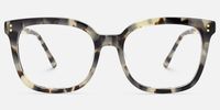 Kaiser - Square Tortoise Eyeglasses | Vooglam Angle View