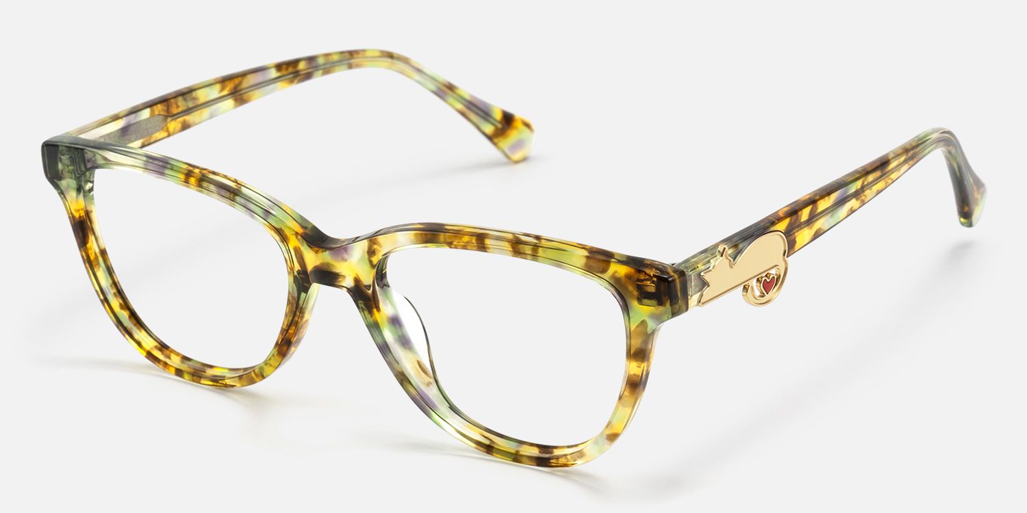 Purrfect - Cat Eye Pattern Eyeglasses | Vooglam Front View