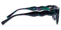 Wave - Cat Eye Pattern Sunglasses - 3