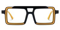 Elkanah - Aviator Black/Yellow Eyeglasses | Vooglam Angle View