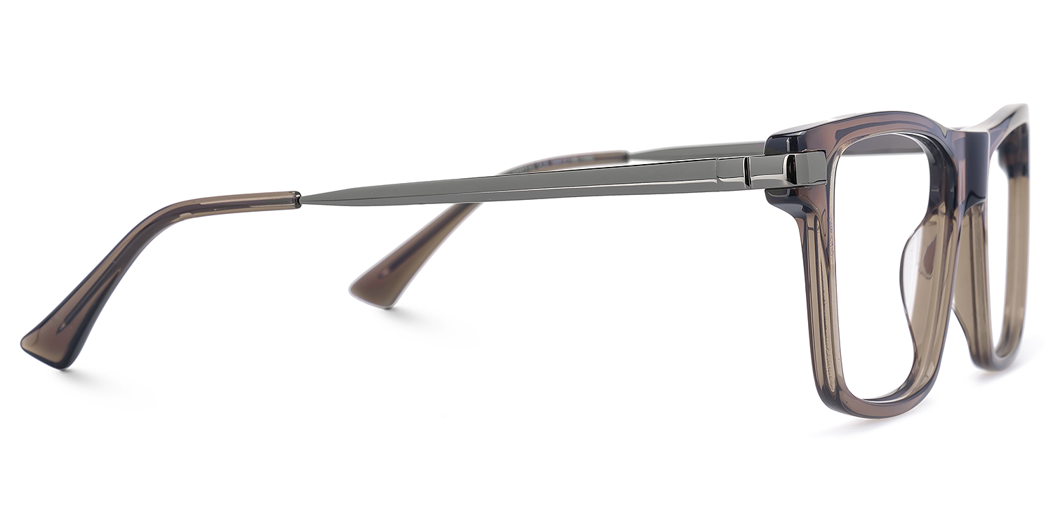 Elkie - Rectangle Brown Eyeglasses product detail 4
