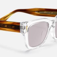 Asante - Crystal Brown Tinted Sunglasses | Vooglam Design Details