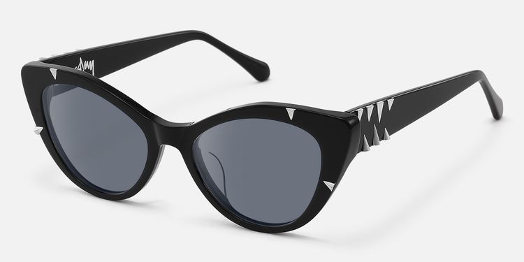 Slay - Black Spike Gothic Cat Eye Sunglasses | Vooglam