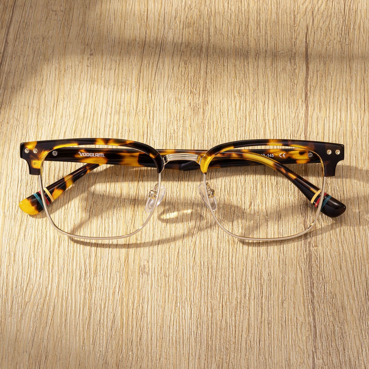 Preppy - Rectangle Tortoise Eyeglasses - 1
