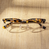 Preppy - Rectangle Tortoise Eyeglasses - 1