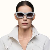 The Geologist - Gray Marble Sunglasses | Vooglam On Model 1