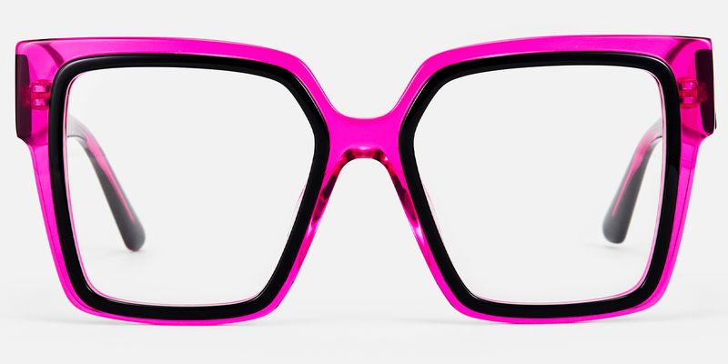 Huffman - Square Purple Eyeglasses