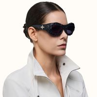 The Geologist - Black Marble Sunglasses | Vooglam On Model 3