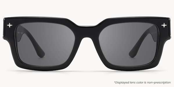 The Programmer - Rectangle Black Sunglasses