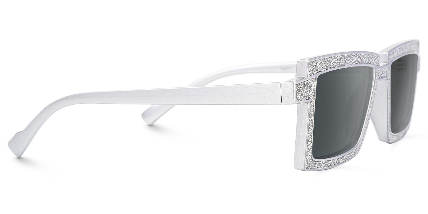 Pandeia - Rectangle Silver Sunglasses product detail 4