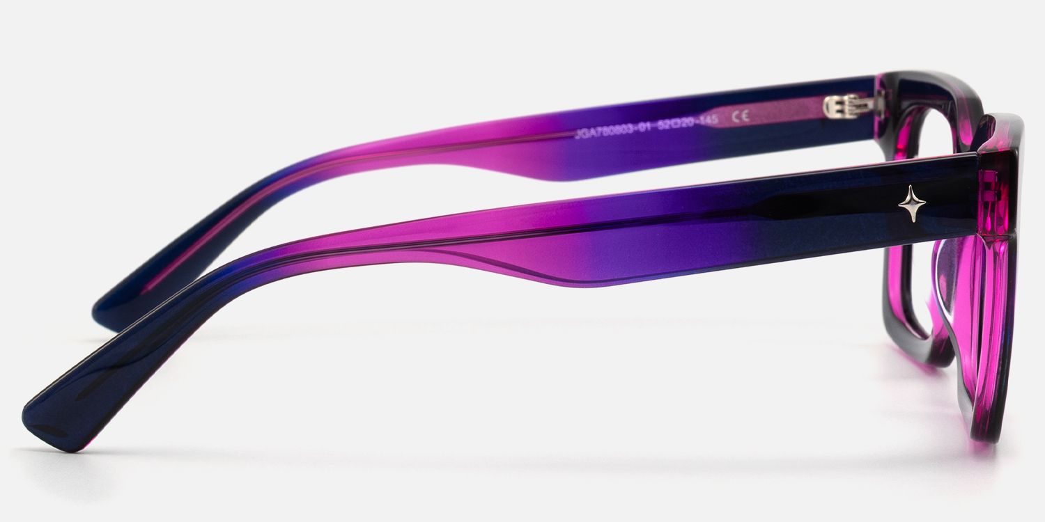 Loop - Square Two-tone Eyeglasses | Vooglam Side View
