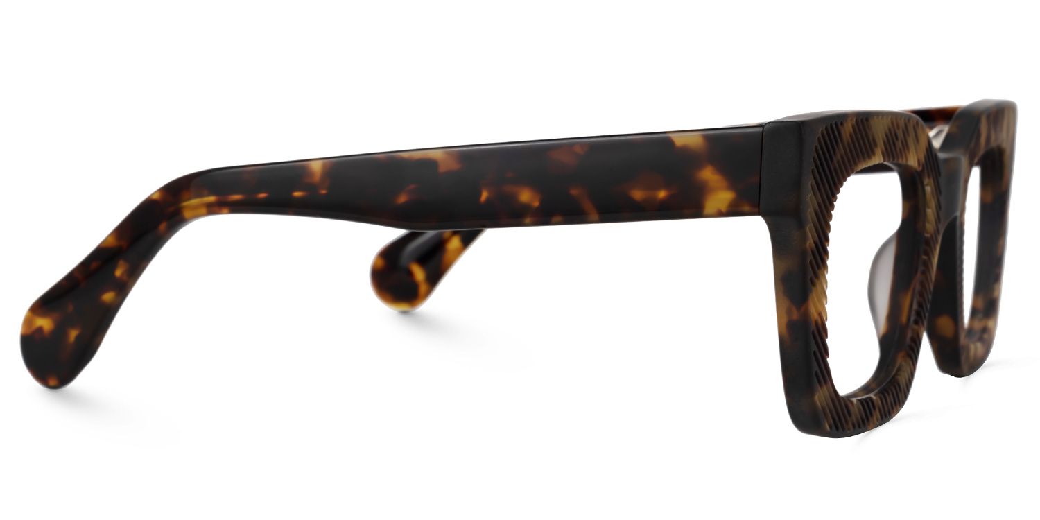 Delgado - Rectangle Tortoise Eyeglasses by Vooglam - Product View 4