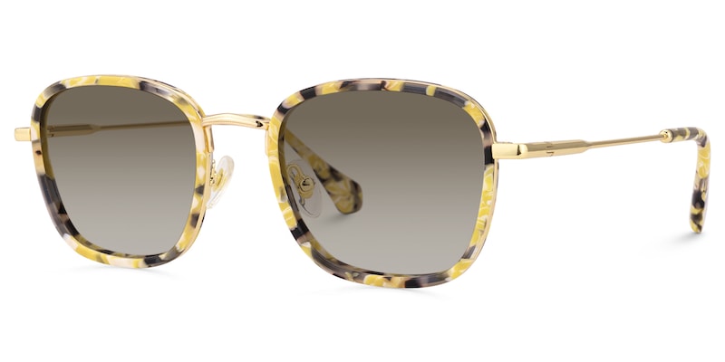 Sundance - Square Yellow Sunglasses