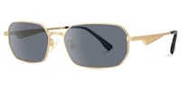 Aether - Geometric Gold Sunglasses - 2