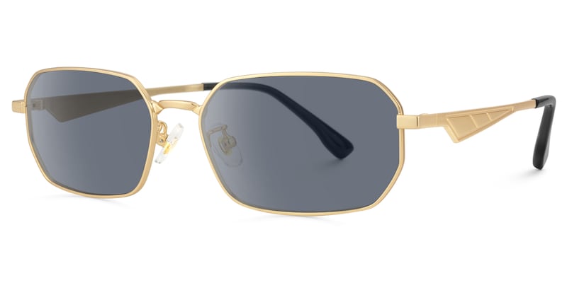 Aether - Geometric Gold Sunglasses