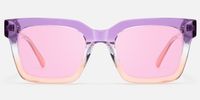 Loop - Square Two-tone Sunglasses | Vooglam Angle View