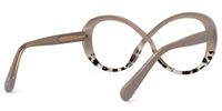 Serena - Oval Brown/Tortoise Eyeglasses | Vooglam Side View