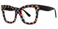 Faustyna - Square Multicolor Eyeglasses | Vooglam Front View