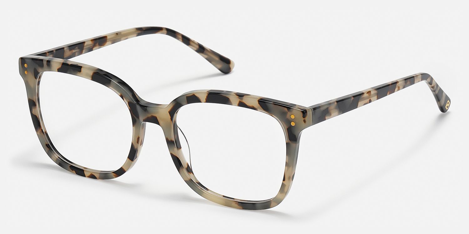 Kaiser - Square Tortoise Eyeglasses | Vooglam Front View