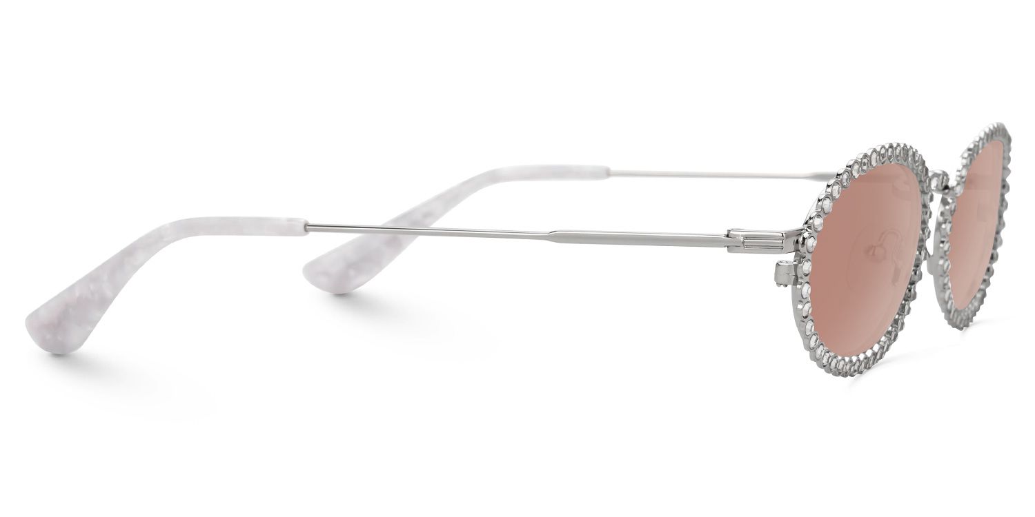 Finnea - Oval Silver Sunglasses product detail 4