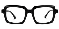 Eladio - Rectangle Black Eyeglasses | Vooglam Angle View